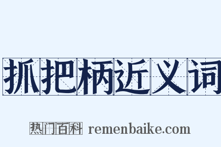 抓把柄近义词是什么意思的图片